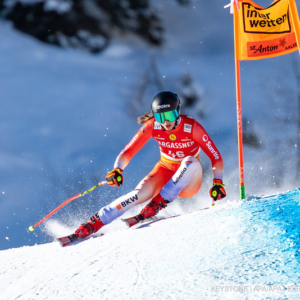 11.01.2025 - ST. ANTON - ÖSTERREICH: Malorie Blanc (SUI) am Samstag, 11. Jänner 2025 während der Abfahrt der Frauen in St. Anton am Arlberg. - FOTO: APA/EXPA/JOHANN GRODER SKI-WELTCUP IN ST. ANTON: ABFAHRT DER FRAUEN: BLANC (SUI)