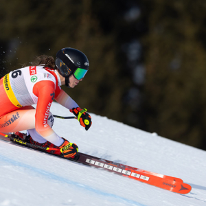 SAALBACH,AUSTRIA,06.FEB.25 - ALPINE SKIING - FIS Alpine World Ski Championships Saalbach 2025, Super G, ladies. Image shows Malorie Blanc (SUI). Photo: GEPA pictures/ Harald Steiner ALPINE SKIING - FIS Ski WC Saalbach 2025